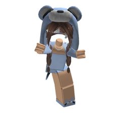 a lego figure with a bear head on top of it