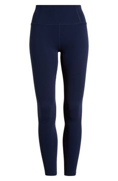 Work out or chill out in these smoothing high-waist leggings offered in an assortment of appealing hues. 24" inseam; 8 1/2" leg opening; 11" front rise; 14 1/2" back rise (size Medium) 79% polyamide, 21% elastane Machine wash, tumble dry Imported Compressive Leggings For Workwear, Comfort Stretch Leggings For Yoga, Compressive Elastane Leggings For Work, High Rise Athleisure Leggings For Loungewear, Athleisure Tight Leggings For Loungewear, Tight Athleisure Leggings For Loungewear, Athleisure Leggings For Workwear, High Waist Athleisure Leggings For Work, High Stretch Go-dry Leggings For Loungewear