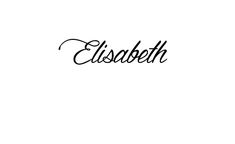 the word elizabeth written in black ink