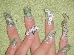 Ugly Nails, Zebra Tattoos, Cheetah Print Nails, Cray Cray, Epic Fail, Wacky Hair, Crazy Nails, Dots Nails, Cash Money