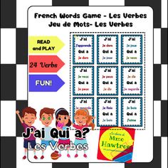 french words game - les verbbes jeu de mots - les verbbes