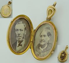 Vintage Victorian 1881 9k Gold with Pictures Locket Pendant Total Pieces / Set 1 Material 9k Yellow The content of the Set 1  Locket Pendant Total Weight of the Set 10 Grams Size 32 mm without bail x 23.90 mm width approx. Condition Excellent Condition Inventory #CO-572-213952 Shipping FREE SHIPPING Returns 30 Days   Our Price : $1595 or Best Offer PLEASE CHECK ALL THE PICTURES FOR DETAILS. THIS ARE PICTURES OF ACTUAL ITEM. 100% Authentic or money back guaranteed. If you have any problems with the item you received, please send us a message before leaving feedback so we can resolve it.  ESTATES CONSIGNMENTS          1500 Contra Costa Blvd. Pleasant Hill, CA, 94523                                     Estates Consignments is a full-service jewelry and watch store located at 1500 Contra Costa Picture Locket, Antique Jewelry Necklace, Vintage Victorian, Vintage Watches, X 23, Locket, Jewellery And Watches, Antique Jewelry, Vintage Antiques