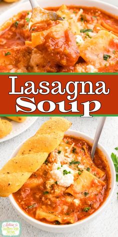 Lasagna Soup Soup Gourmet, Chilled Soups, Noodles Vegetables, Gourmet Soup, Slow Cooker Casserole, Baked Lasagna