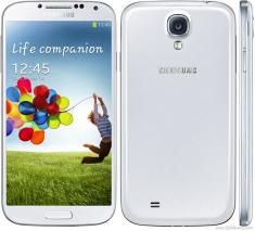 a white samsung galaxy s4 phone with the words life companion on it's screen