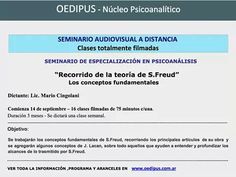 Seminario Audiovisual a distancia.  Recorrido de la teoría de Sigmund Freud. Sigmund Freud