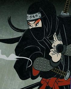 Ninja Art Wallpaper, Japanese Emperor Art, Ninja Tattoo, Ninja Japan, Nerd Cave, Arte 8 Bits, Japanese Art Prints