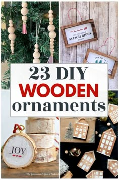 25 diy wooden ornaments that are easy to make