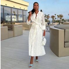 Midi Dress With Lapel Collar And Cuffed Long Sleeves. Tied Self Belt. Tonal Embroidered Eyelet Detail. Front Button Closure. Zara Embroidery, Green Slip Dress, Corset Style Dresses, Zara Floral Dress, Zara Midi Dress, Orange Midi Dress, Cami Maxi Dress, Midi Shift Dress, Embroidered Midi Dress