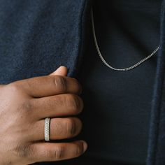 The Nova Ring collection is a testament to minimalistic elegance, where the allure of simplicity meets the endurance of stainless steel. Each ring in this line is a standalone masterpiece, embodying a different aspect of modern design.- MATERIAL TYPE: 316L stainless steel- FINISH: Brushed silver