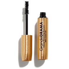 Say goodbye to thin, wimpy lashes! GrandeDRAMA is an intense thickening mascara infused with castor oil to promote lush, dense looking lashes with unbeatable shine and glossiness. Its unique, buildable formula instantly lifts, lengthens, and adds volume like never before. Designed to combat clumping, the subtle hourglass shaped brush is not overly dense, allowing you to work the formula in between lashes to individually thicken and separate each and every lash. Grande Lash, Lash Conditioner, Thickening Mascara, Vegan Mascara, Mascara Tips, Grande Cosmetics, Best Mascara, Eye Mascara, Volume Mascara