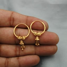 Indian Gold Hoop Earrings, Small Gold Hoop Earrings Aesthetic, 2grams Gold Earrings, Dailyware Earrings Gold, 2 Grams Gold Earrings, 3 Grams Gold Earrings Indian, 2 Grams Gold Earrings Designs, Bali Earrings Gold, Ring Earrings Gold