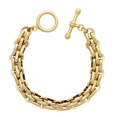 End Game Bracelet Gold Bracelet Swap Meet, Luxury Timeless Bracelet With Box Clasp, Luxury Classic Bracelet With Hooks And Links, Gold-tone Oval Link Bracelet For Everyday, Everyday Brass Oval Link Chain Bracelet, Everyday Oval Link Brass Chain Bracelet, Timeless Adjustable Gold Bracelet With Solid Link, Gold Brass Bracelets With Toggle Clasp, Everyday Brass Chain Bracelet With Oval Links