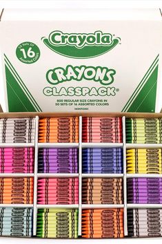 crayons classpack box of 16 colors