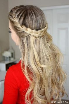 Luxy Hair Extensions, Fishtail Braids, Hairstyles Prom, Luxy Hair, French Braid Hairstyles, Prom Queen