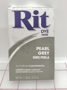 Priced per unit. Pearl Grey powdered dye. Perfect for dyeing cotton, other natural fibers, and nylon. Why powdered dye as opposed to liquid dye? Less expensive to ship, easier to control shading, easy to liquify in warm water before adding to dye bath. Rit Dye, Color Formulas, Food Dye, Pearl Grey, Panel Siding, Natural Fibers, Warm Water, Dye, The Unit