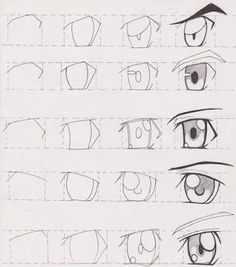 an image of different eyes drawn in pencil