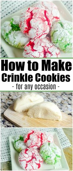 how to make crinkle cookies for any occasion