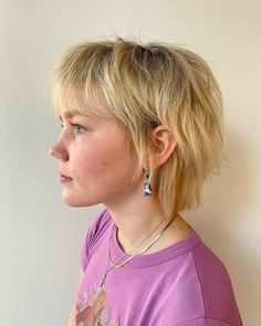 27 Best Short Hair with Bangs Hairstyle Ideas Short Hair Ideas With Bangs And Layers, Short Shaggy With Bangs, Cute Short Short Hairstyles, Haircut Short With Bangs, Short Shag Hairstyles For Thinning Hair, Textured Short Hair With Bangs, Very Short Layered Hair, Dyed Shag Hair Short, Layered Straight Hair Short