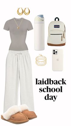 #inspo #outfit #schoolfit #outfitinspo #laidbackoutfit #cute #cuteoutfits #uggoutfits #sweatpantouftits Dressy Outfits For School Winter, Outfit Ideas For School In Winter, Cute School Fits Winter, Cute Monday Outfits For School, Trendy Outfits For Teens Winter, Outfit Ideas Straight Jeans, School Outfit Inspo Fall, Fits For School Cute, Collage Outfits Winter