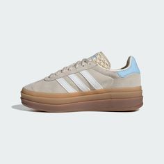 adidas Gazelle Bold Shoes Kids - White | Kids' Lifestyle | adidas US Adidas Bold, Adidas Gazelle Bold, Gazelle Bold, Bold Shoes, Adidas Shoes Women, Creme Color, Adidas Gazelle, Dream Shoes