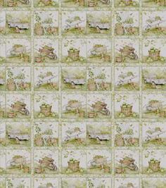 a wallpaper with animals and houses on it