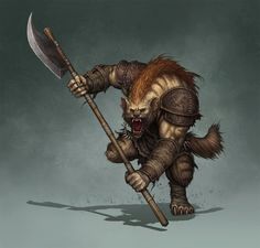 Gnoll Pack Lord, Gnoll Dnd, Dnd Gnoll, Pathfinder 2e, Fantasy Monster