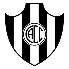 a black and white striped shield with the letter person on it