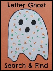 a poster with the words search and find in front of a ghost's head