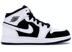 Air Jordan 1 Black And White, Air Jordan 1 Retro Mid, Jordan 1 Retro Mid, Air Jordan 1 Mid White, Jordan 1 Mid White, Rare Shoes, Jordan 1 Black, Jordan Yeezy, Mid Sneakers