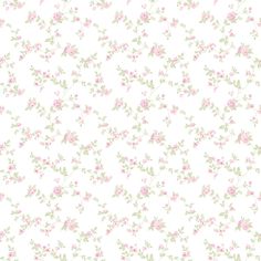 a white background with pink and green flowers