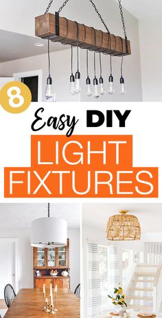 the light fixtures in this kitchen are easy to make