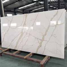 the white marble is ready to be polished