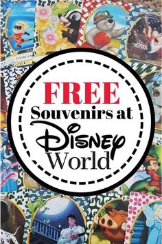 free souvenirs at disney world from the walt parks logo to the movie's characters