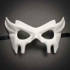 This Beautiful Masquerade Mask Can Be A Display Piece Or Worn Using Ribbon Attached On Each Side Of The Face. Covers Full Face As Devil With Your Costume. The Mask Has A Matte White Surface That Allow You To Paint Your Own Design On The Mask. Color: White Material: Paper Molding Usm-W7353-Wt Devil Halloween, Halloween Masquerade, Masquerade Mask, Full Face, The Mask, White Material, Eye Mask, The Face, Molding