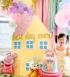 Peppa Pig Pastel Rainbow Balloon Garland Kit from Ellie's Party Supply Sun Balloon, Pastel Balloon Garland, Birthday Balloon Arch, Pig Balloon, Peppa Party, Balloon Colors