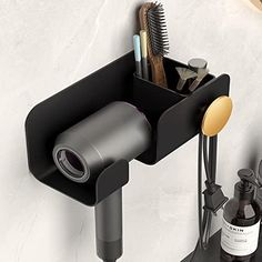 Hair Dryer Accessories Metal Wall Mount Holder Hanger for Hair Dryer and Other Hair Dryers Bathroom Toothbrush Makeup Cosmetic Shelf Rack Caddy Storage Organizer Cosmetic Shelf, Hair Dryer Accessories, Hair Dryers, Dryers, Storage Organizer, Hair Products, Hair Dryer