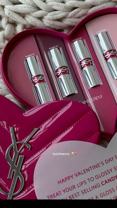 #lipstick #ysl #yvessaintlaurent Saint Laurent Lipstick, Product Aesthetic, Parfum Victoria's Secret, Cute Eye Makeup, Lipgloss Lips, Beautiful Lipstick