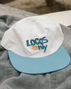 Locos Only Hat – Surf Locos Summer 5-panel Snapback Hat With Embroidered Logo, Summer Embroidered Logo 5-panel Snapback Hat, Summer Snapback Hat With Embroidered Logo, Summer Dad Hat With Embroidered Logo And Flat Brim, Summer 5-panel Trucker Hat With Embroidered Logo, Summer Embroidered Logo 5-panel Trucker Hat, Summer Embroidered 5-panel Trucker Hat, Summer Dad Hat With Embroidered Logo And Flat Bill, Summer 5-panel Hat With Embroidered Logo