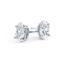 Savannah Oval Cut Moissanite Earrings Solitaire Diamond Earrings, Oval Diamond Solitaire, Diamond Solitaire Earrings, White Gold Earrings Studs, Solitaire Earrings, Moissanite Earrings