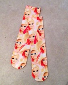 mattel barbie socks ˆ.ˆԅ by iunderstandclothing on Etsy Barbie Socks, Mattel Barbie, Barbie Dolls, Unique Jewellery, Pajama Pants, Pajamas, Socks, Handmade Gift, Trending Outfits