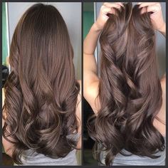 So shiny and nice. Chocolate brown | Yelp Highlights Bob, Golden Brown Hair Color, Hair Color Chocolate, Brown Ombre Hair, Brown Hair Color, Hair Color Light Brown