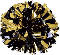 black and gold confetti on white background with clipping path to the center