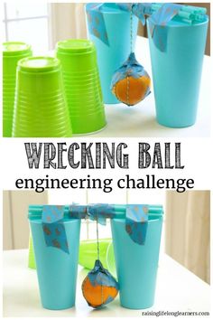 the wrecking ball engineering challenge is an easy way to teach kids how to use it