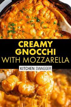 the recipe for this simple creamy gnocchi sauce is delicious and easy to make