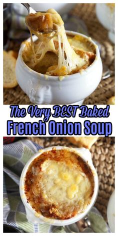 the very best baked french onion soup