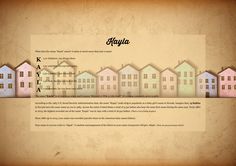 an image of a website page with houses in the middle and words above it that read hygul