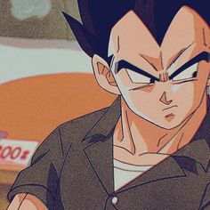 an animated image of a young gohan with his eyes closed and one hand on his hip