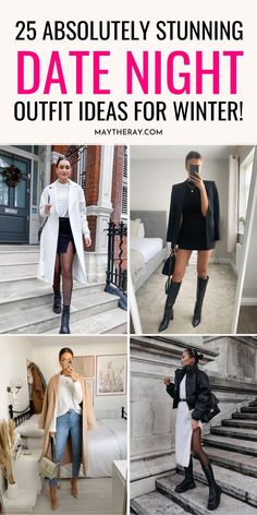 Dating Clothes Outfit Ideas, Sf Date Night Outfit, Chic Date Night Outfit Winter, Winter Outfits For Dinner Date, Fall Dinner Outfits 2022, Colorado Dinner Outfit, Date Night Outfits 2023 Winter, Outfit Ideas Dinner Night Winter, Cute Winter Night Out Outfits