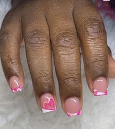 Kid Nails, Short Pink Nails, Kids Nails, Colored Acrylic