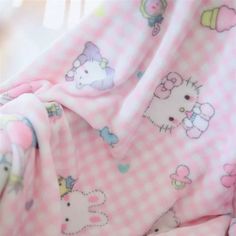 Sanrio Cute Hello Kitty Blanket Warm Flannel Blanket Pillowcase My Melody Pattern Printing Blanket Sanrio Room Decor, Yt Thumbnail, Hello Kitty Blanket, Cute Bedding, Cartoon Doll, Girl Kid, Cute Blankets, Hello Kitty Plush, Pink Bedding